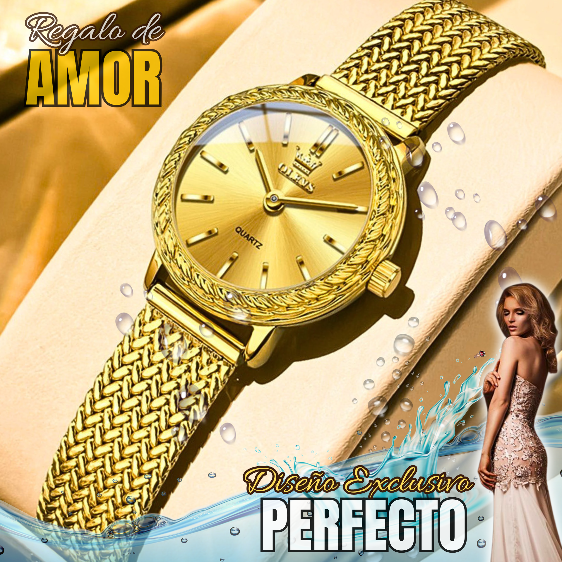 Reloj elegante OLEVS D3 GOLDEN EDITION
